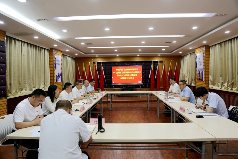屈永安深入陜西地礦區(qū)研院指導(dǎo)主題教育專(zhuān)題民主生活會(huì)