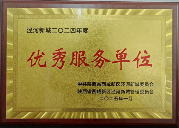 陜西地礦區(qū)研院有限公司榮獲涇河新城“優(yōu)秀服務單位”稱號